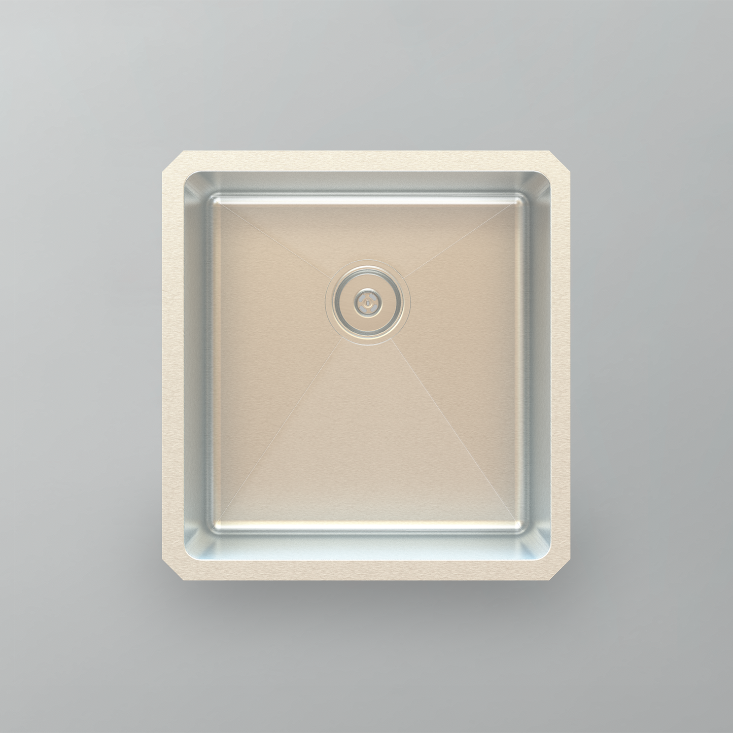 Acritec 21015 Stainless Steel Undermount Kitchen Sink – 19" x 20" x 10" – Brushed Satin