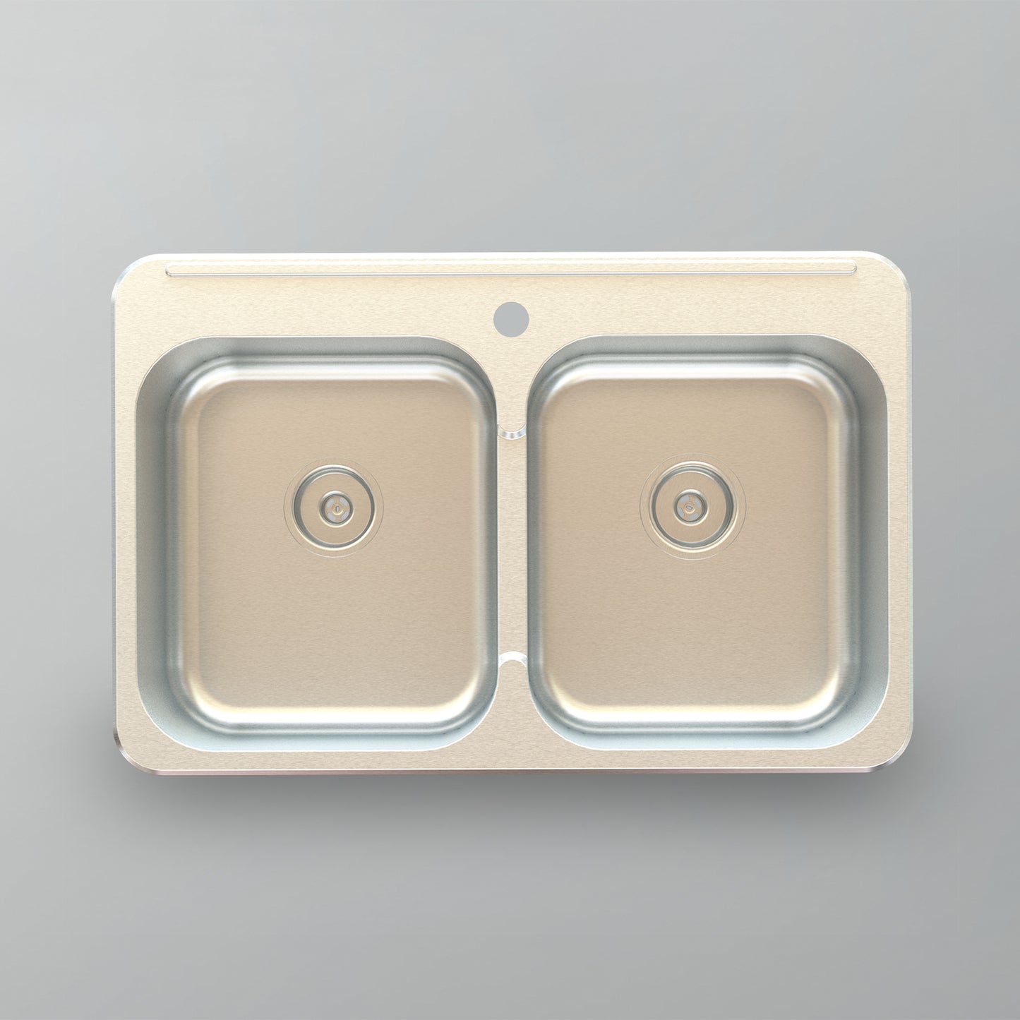 Acritec 25090 Stainless Steel Drop-In Kitchen Sink – 31.25" x 20.375" x 7" – Brushed Satin