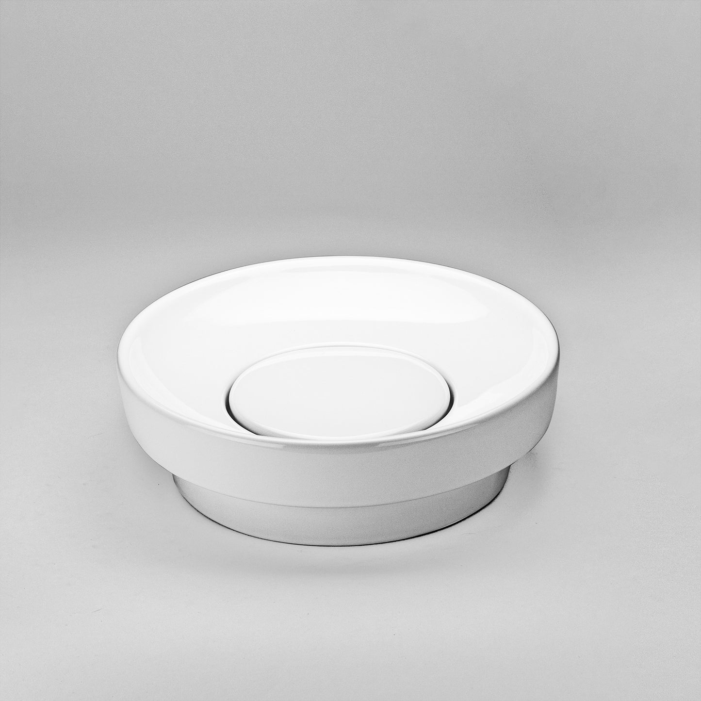 Acritec 36415 Ceramic Round Counter-Top Basin, 16” × 16” × 5⅛”, White