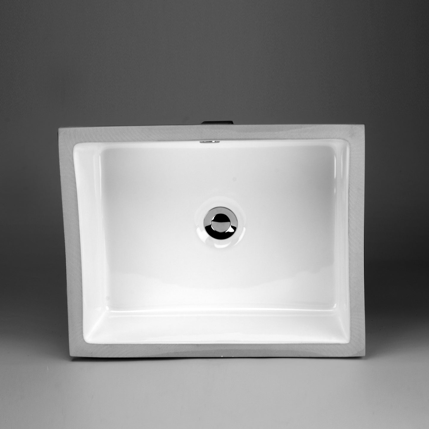Acritec 36977 Rectangular Undermount Ceramic Basin, White