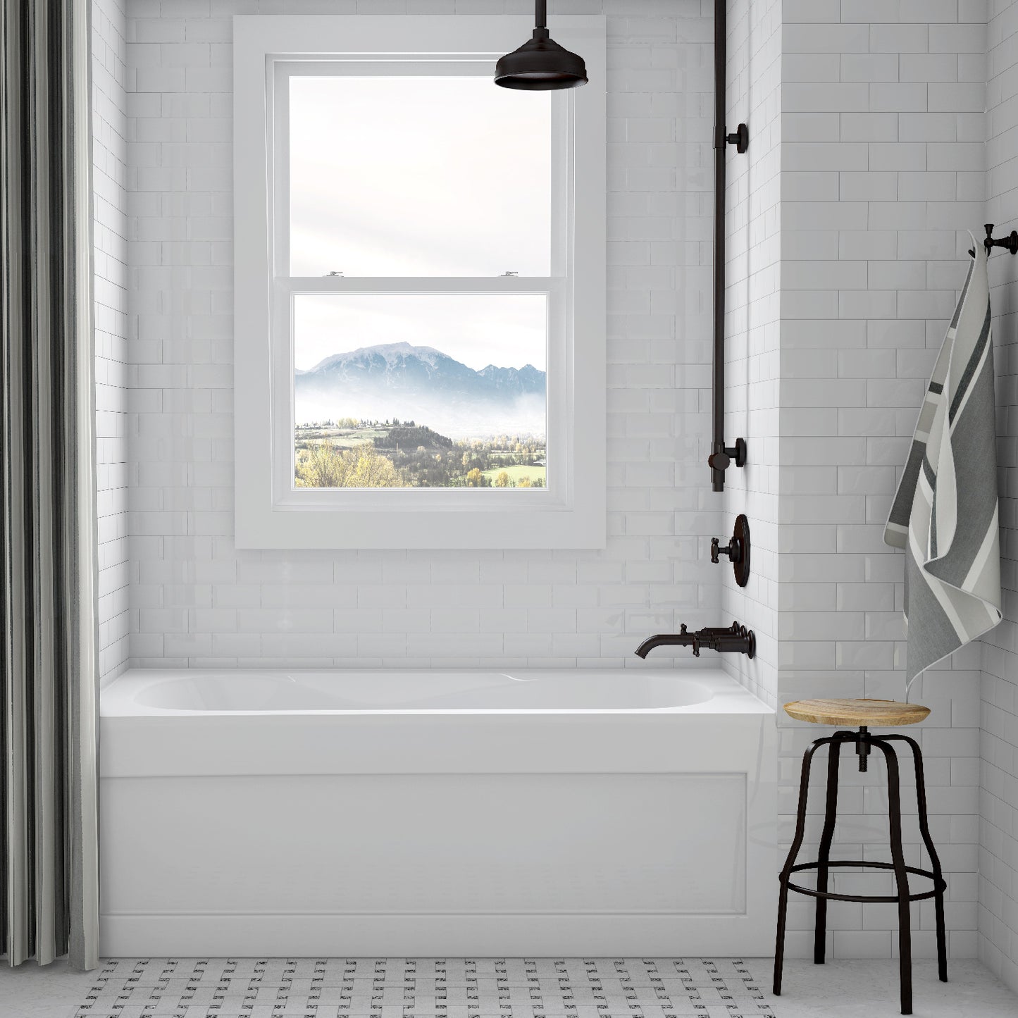 Acritec Robson 6032 Alcove Bathtub – Front View