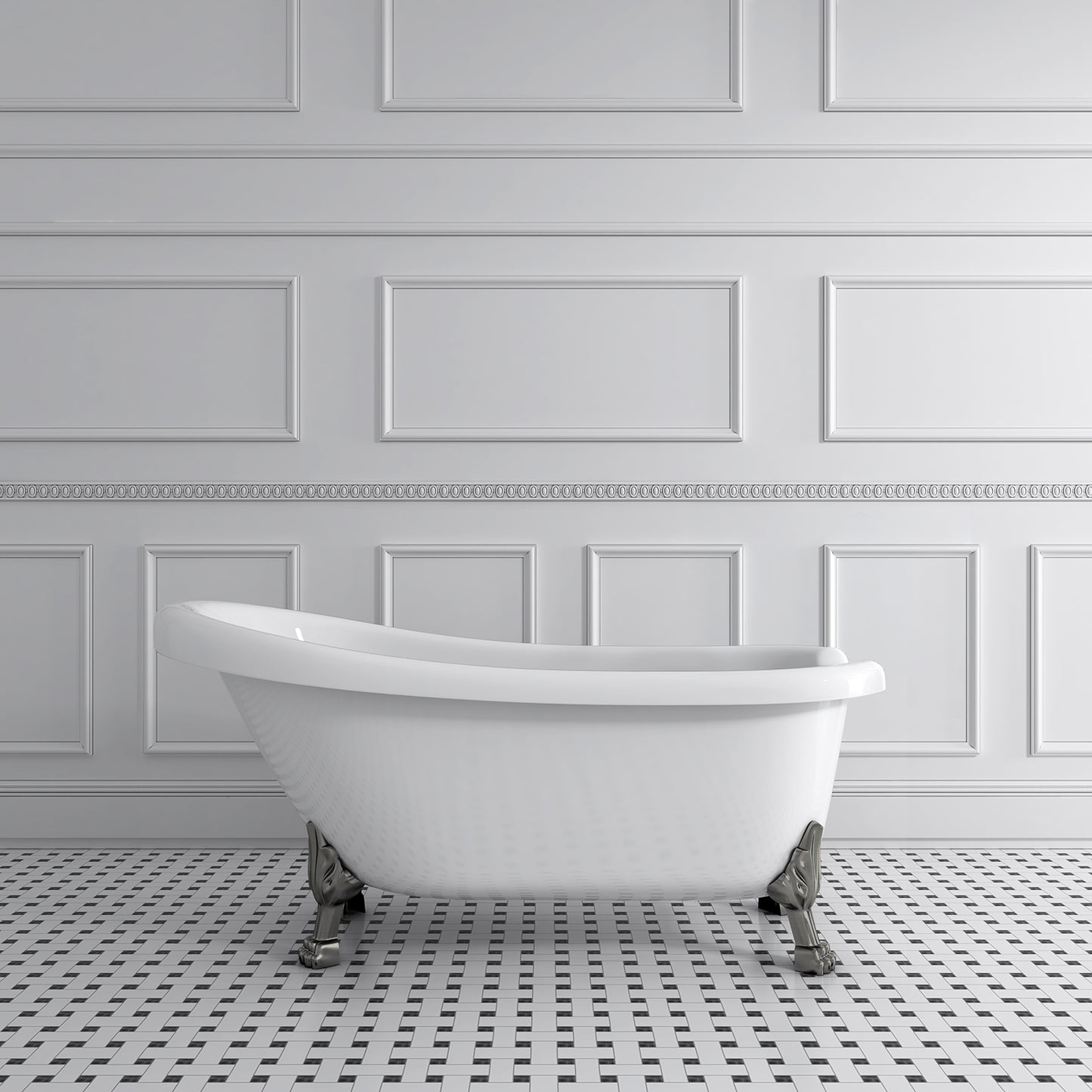 Acritec Victorian 61 43191 – Brushed nickel leg finish lifestyle view