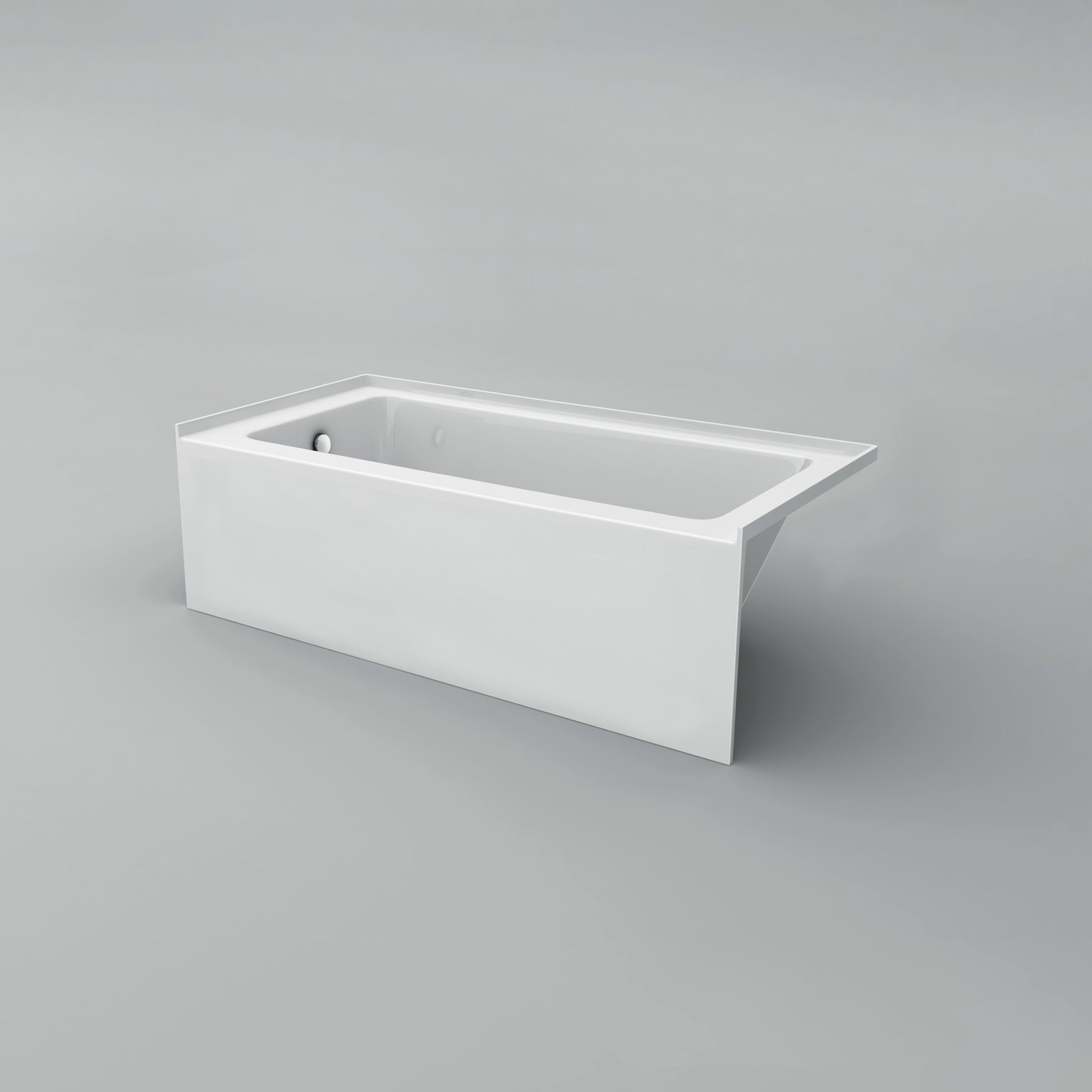Acritec Clear 6030 Alcove Bathtub – Skirted White Acrylic
