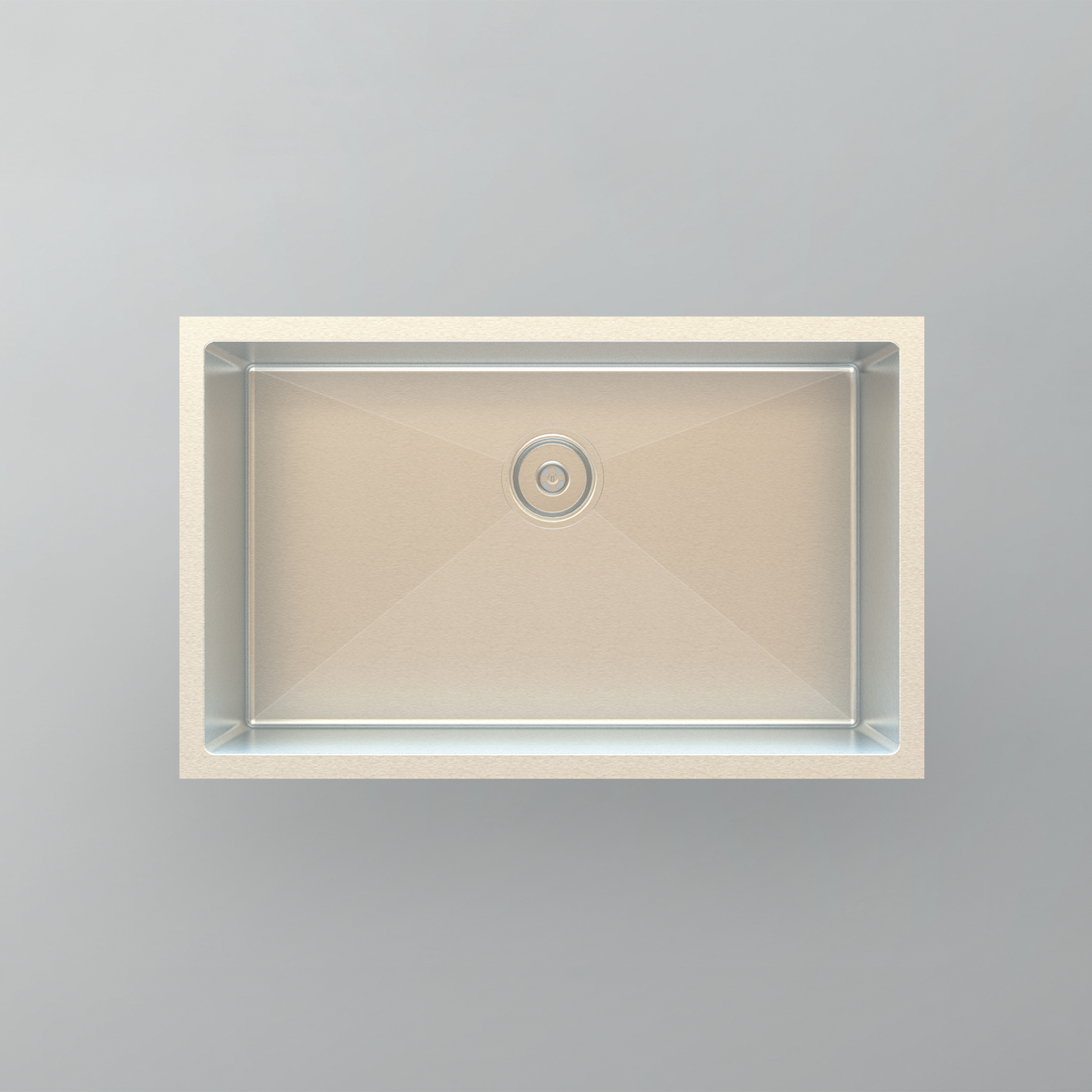 Acritec 21005 Stainless Steel Undermount Kitchen Sink – 29" x 18" x 10" – Brushed Satin