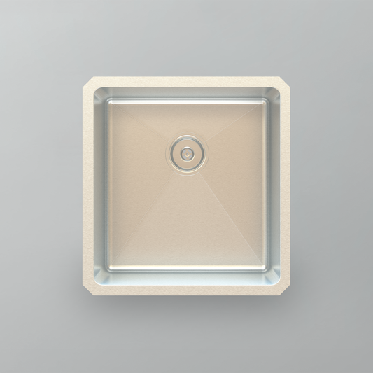 Acritec 21015 Stainless Steel Undermount Kitchen Sink – 19" x 20" x 10" – Brushed Satin