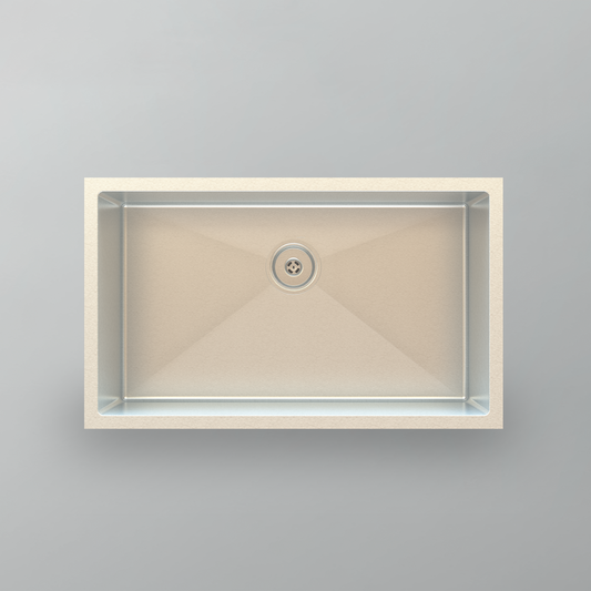 Acritec 21030 Stainless Steel Undermount Kitchen Sink – 30" x 18" x 10" – Brushed Satin