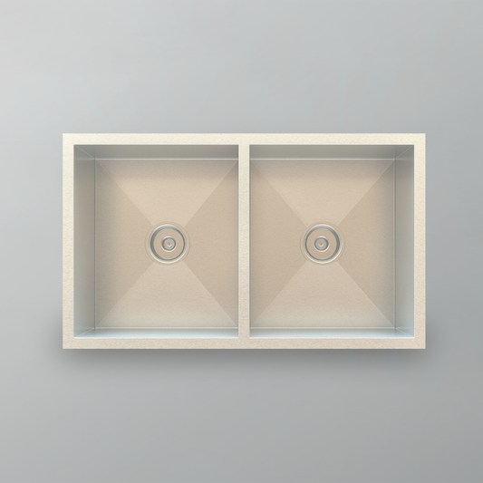 Acritec 21051 Stainless Steel Undermount Kitchen Sink – 32" x 19" x 10" – Brushed Satin