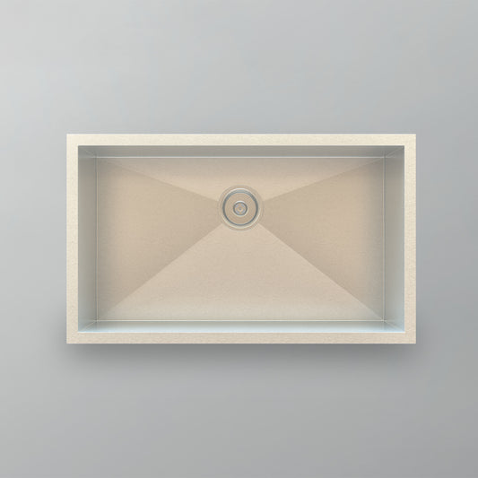 Acritec 21090 Stainless Steel Undermount Kitchen Sink – 30" x 18" x 10" – Brushed Satin