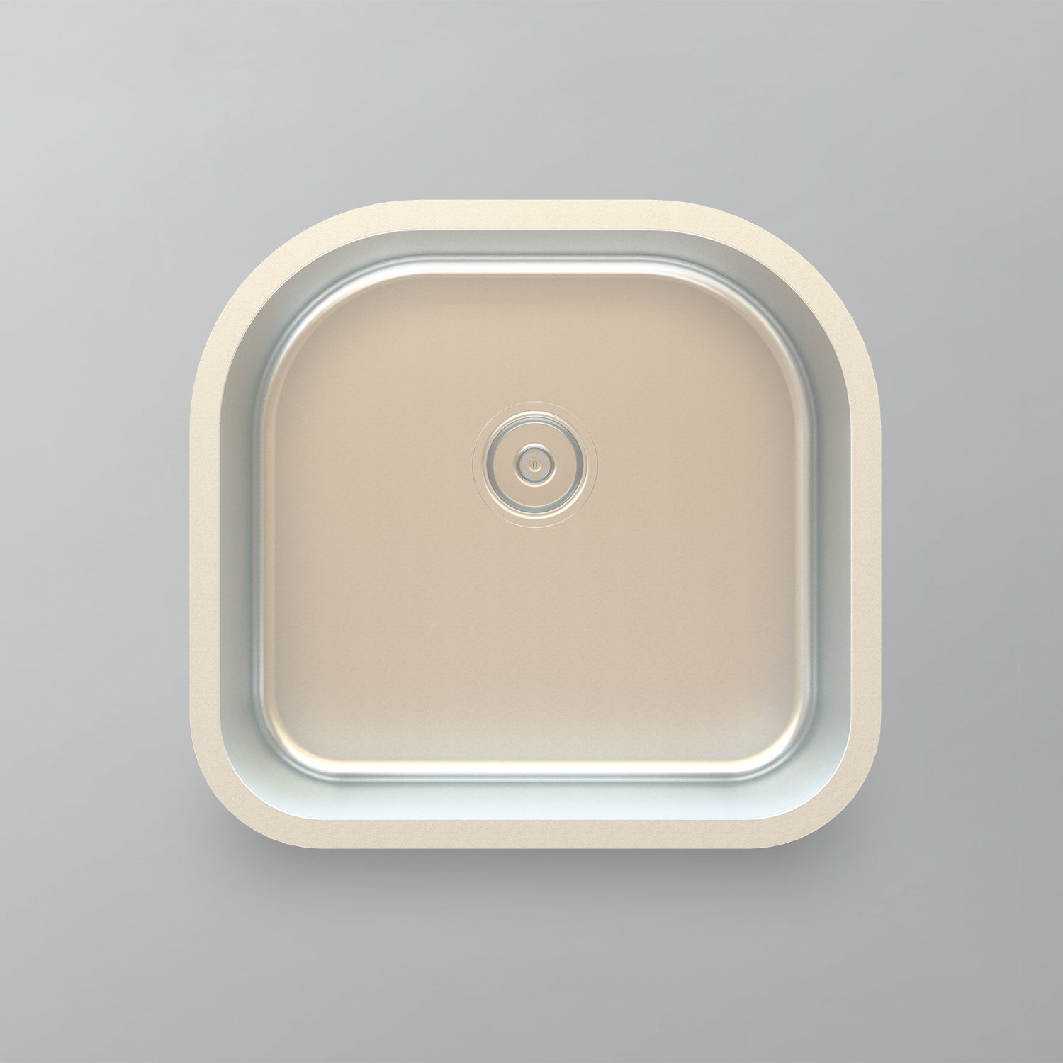 Acritec 21101 Stainless Steel Undermount Kitchen Sink – 23.25" x 20.875" x 9" – Brushed Satin