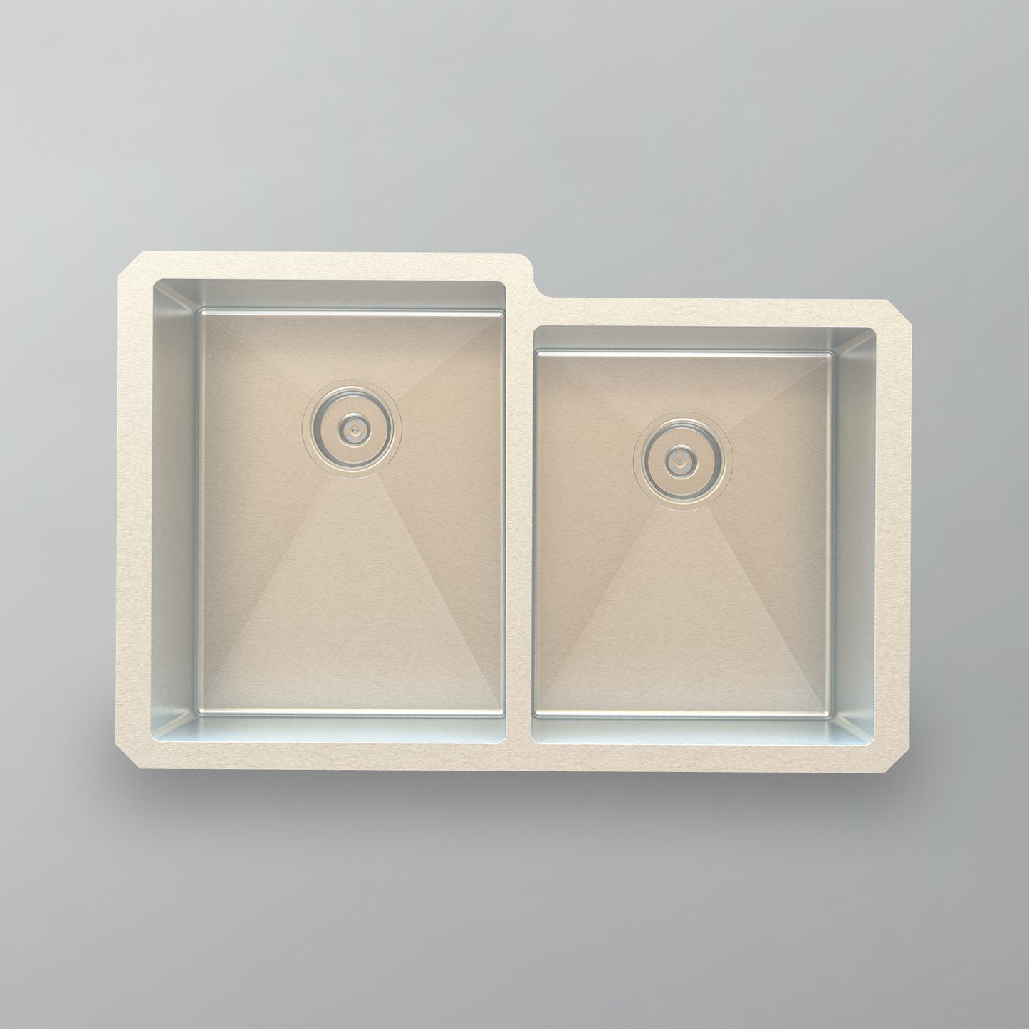 Acritec 21170 Stainless Steel Undermount Kitchen Sink – 31.625" x 20.625" x 9" – Brushed Satin