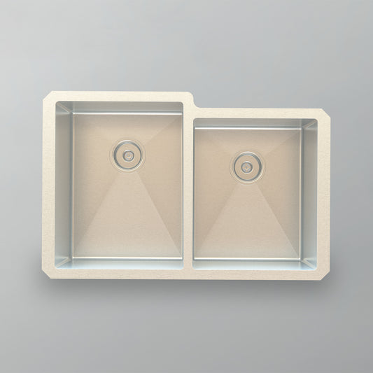 Acritec 21170 Stainless Steel Undermount Kitchen Sink – 31.625" x 20.625" x 9" – Brushed Satin