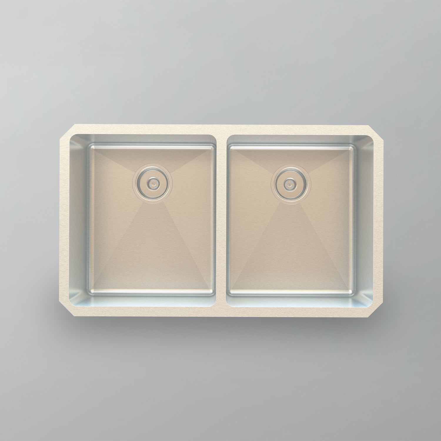 Acritec 21251 Stainless Steel Undermount Kitchen Sink – 32" x 19" x 10" – Brushed Satin