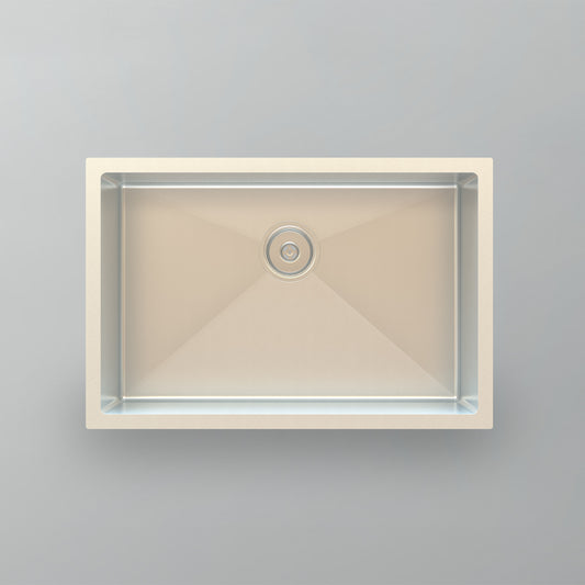 Acritec 21265 Stainless Steel Undermount Kitchen Sink – 27" x 18" x 8.625" – Brushed Satin