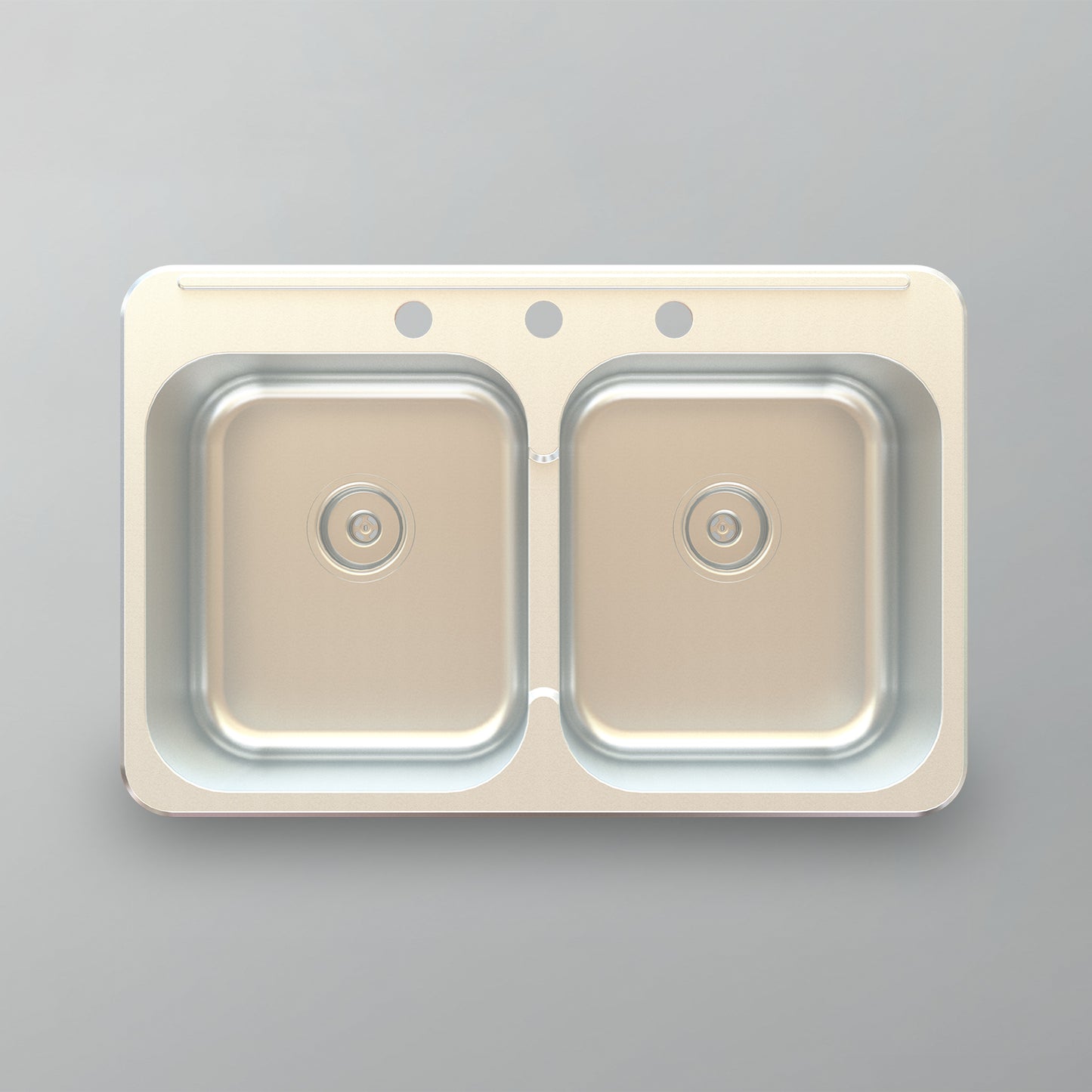 Acritec 25100 Stainless Steel Drop-In Kitchen Sink – 31.25" x 20.375" x 8" – Brushed Satin