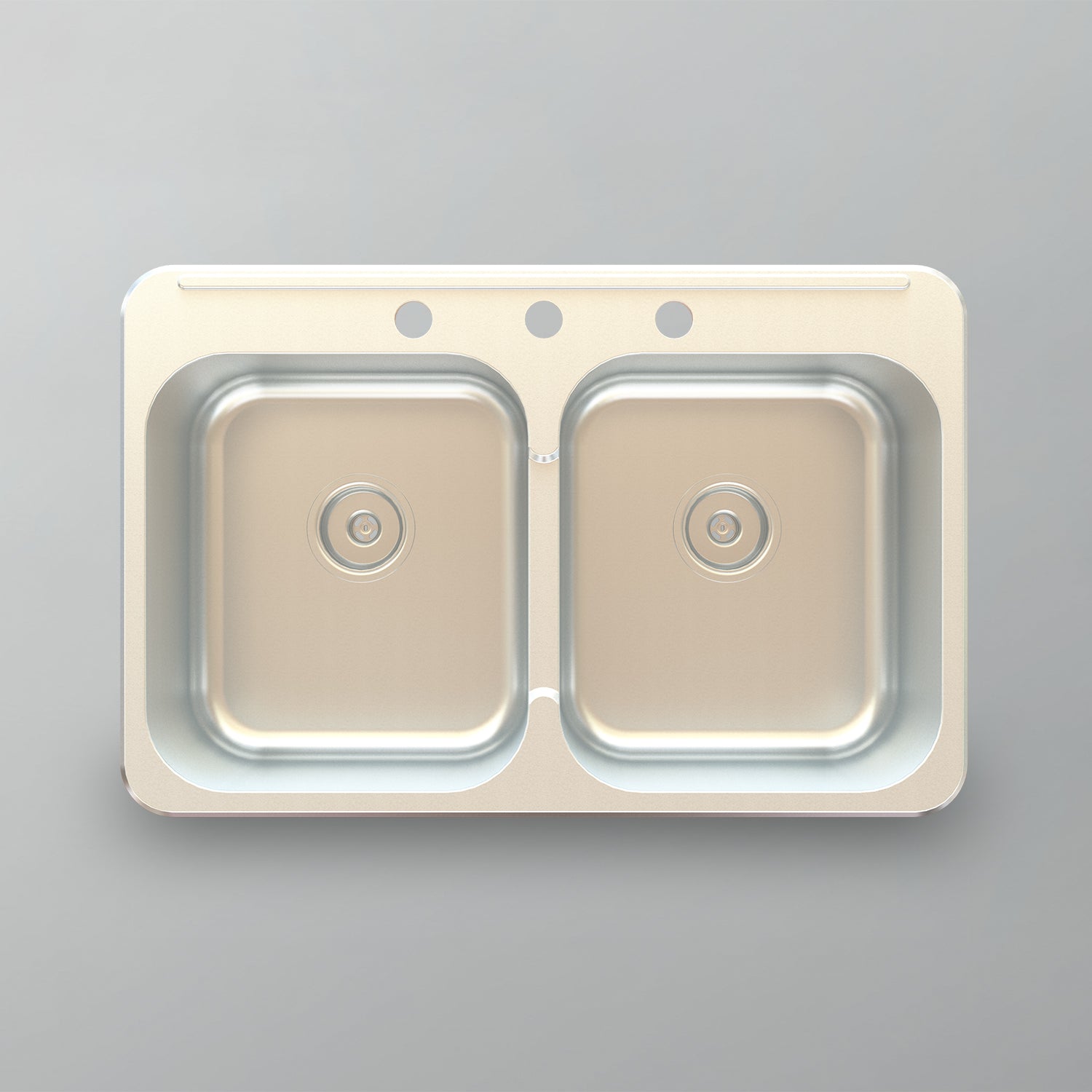 Acritec 25100 Stainless Steel Drop-In Kitchen Sink – 31.25" x 20.375" x 8" – Brushed Satin