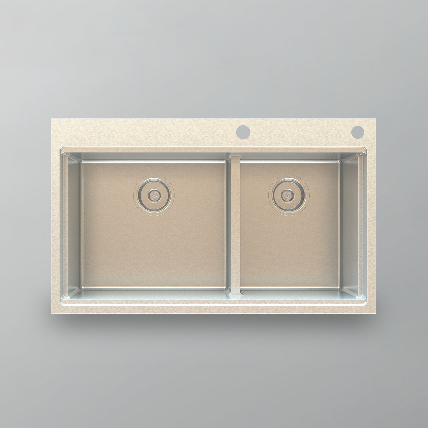 Acritec 25150 Stainless Steel Drop-In Kitchen Sink – 31.5" x 19.5" x 10.25" – Brushed Satin