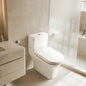 Acritec 31120 One-Piece Concealed-Trap Elongated Toilet 27" x 14 1/8" x 27" White