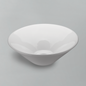 Acritec 36403 Ceramic Round Counter-Top Basin, 16⅞” Round, White