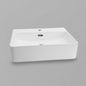Acritec 36423 Ceramic Counter-Top Basin, Single-Hole Vessel Sink, White