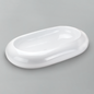 Acritec 36430 Ceramic Oval Counter-Top Basin, 24¾” × 15¾” × 5¼”, White