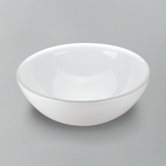 Acritec 36432 Ceramic Round Counter-Top Basin, 15¾” × 15¾” × 6¼”, White