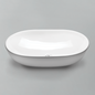 Acritec 36560 Ceramic Rectangular Counter-Top Basin, White