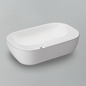 Acritec 36642 Ceramic Rectangular Counter-Top Basin, White