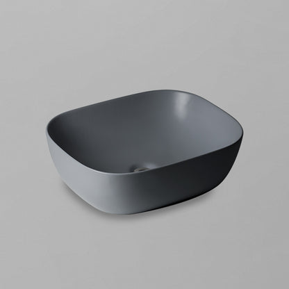 Acritec 36643 Series Ceramic Rectangular Counter-Top Basin, 19” × 15½”, Grey