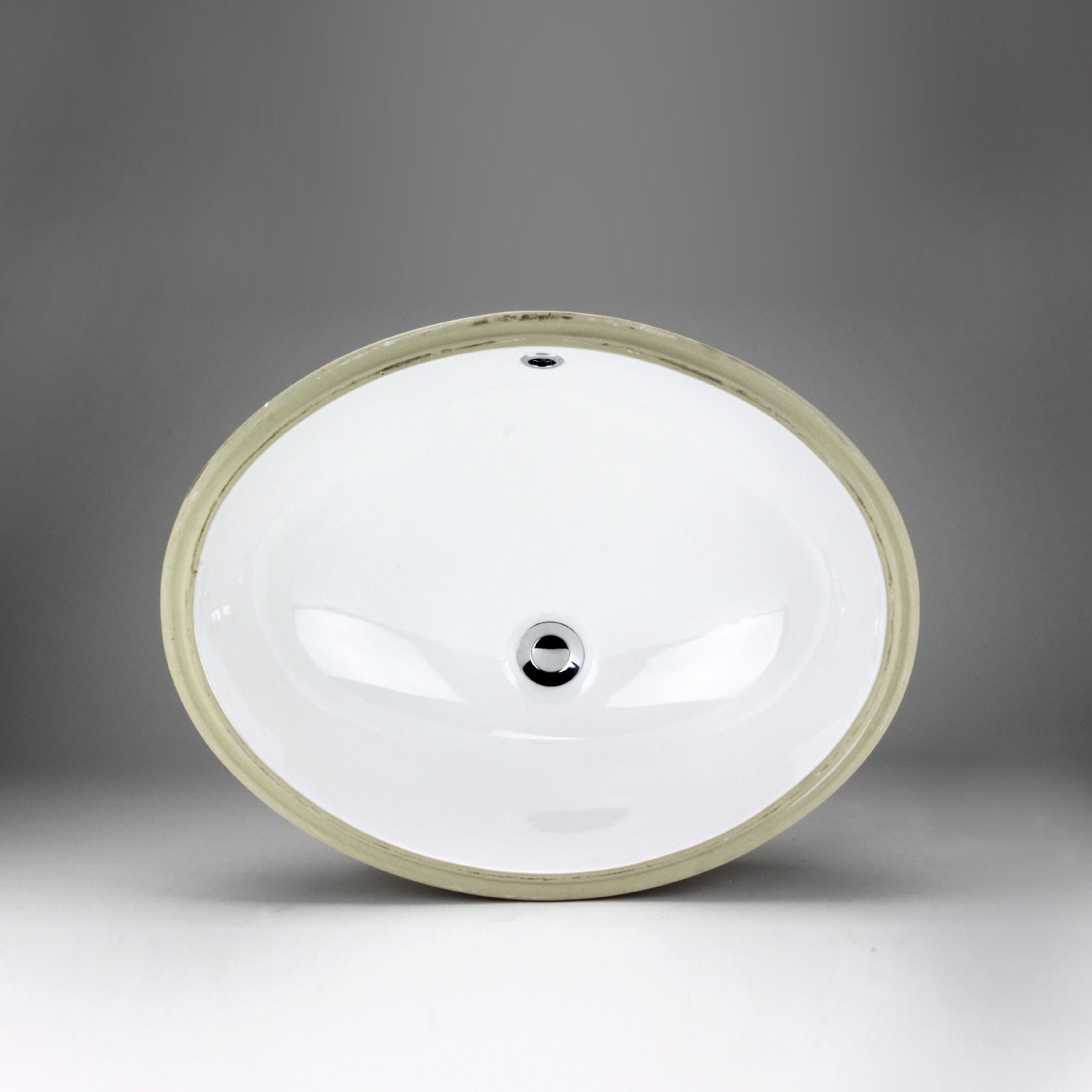 Acritec 36925 Oval Undermount Ceramic Basin, White