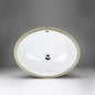 Acritec 36925 Oval Undermount Ceramic Basin, White