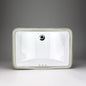 Acritec 36950 Rectangular Undermount Ceramic Basin, White