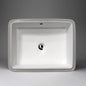 Acritec 36970C Rectangular Undermount Ceramic Basin, White