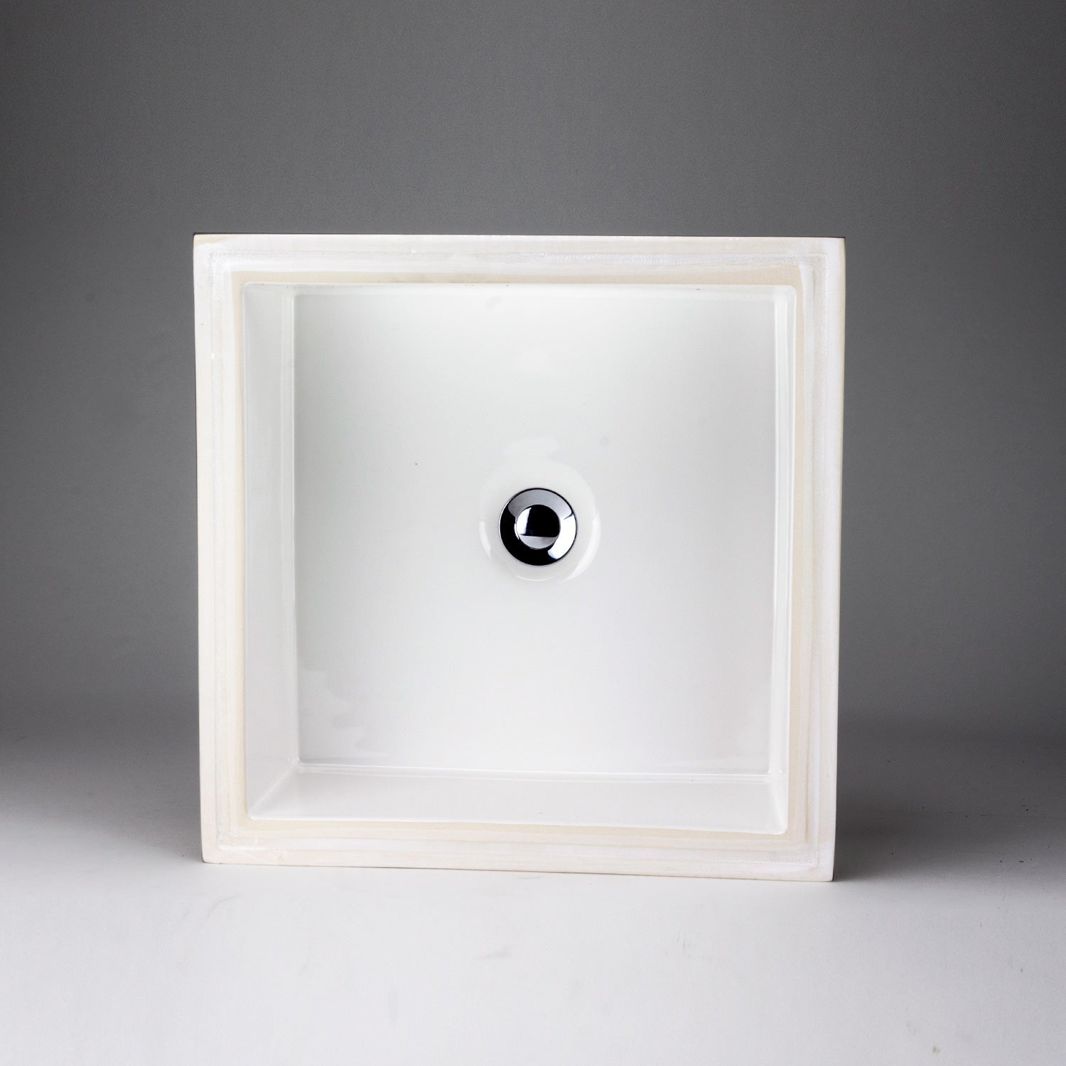 Acritec 36990 Square Undermount Ceramic Basin, White