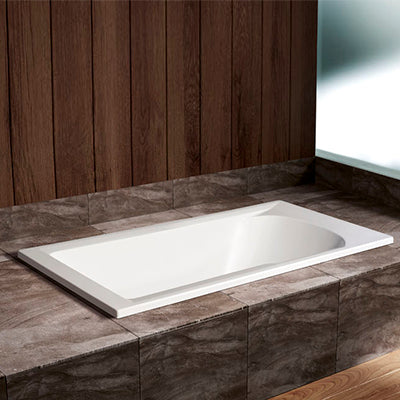 Acritec Vincent 5930 Drop-In Bathtub – Detail View – 59” × 29½” – White