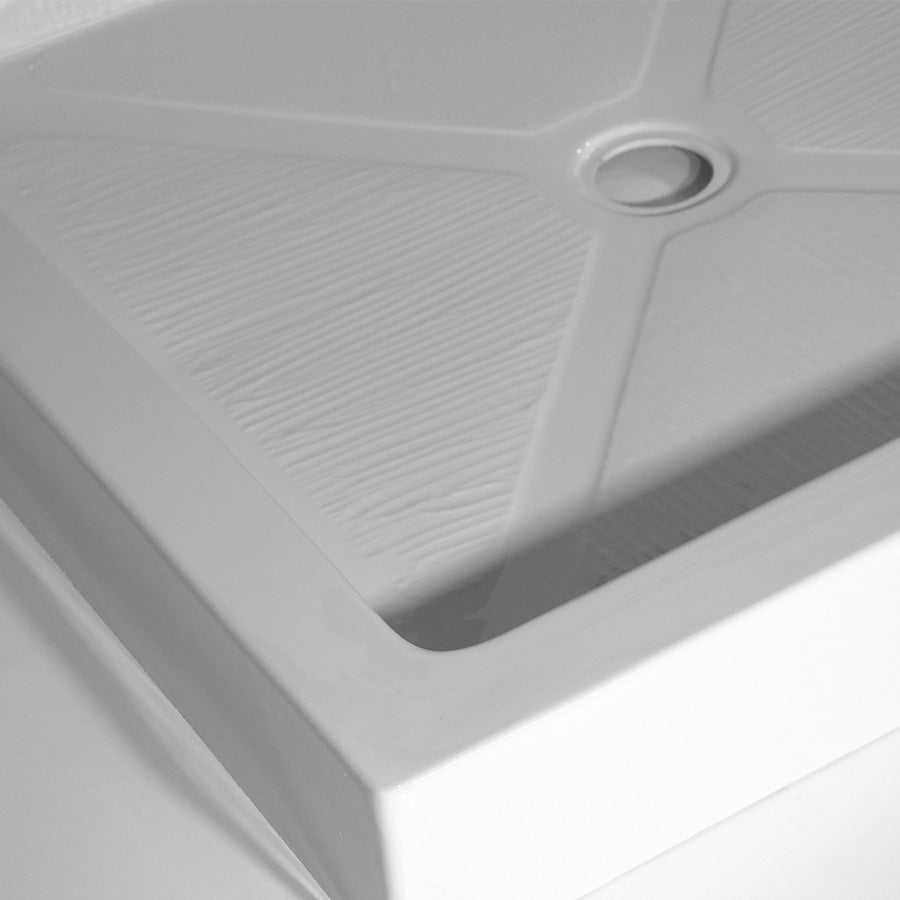 Acritec Regular Profile double threshold shower base texture detail