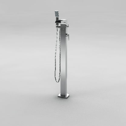 Acritec Imara 83061 – Freestanding Floor-Mount Tub Filler – Chrome Lever Handle