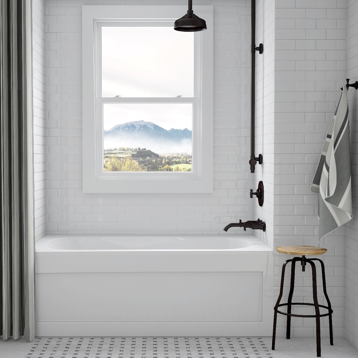 Acritec Robson 6030 Alcove Bathtub – Front View