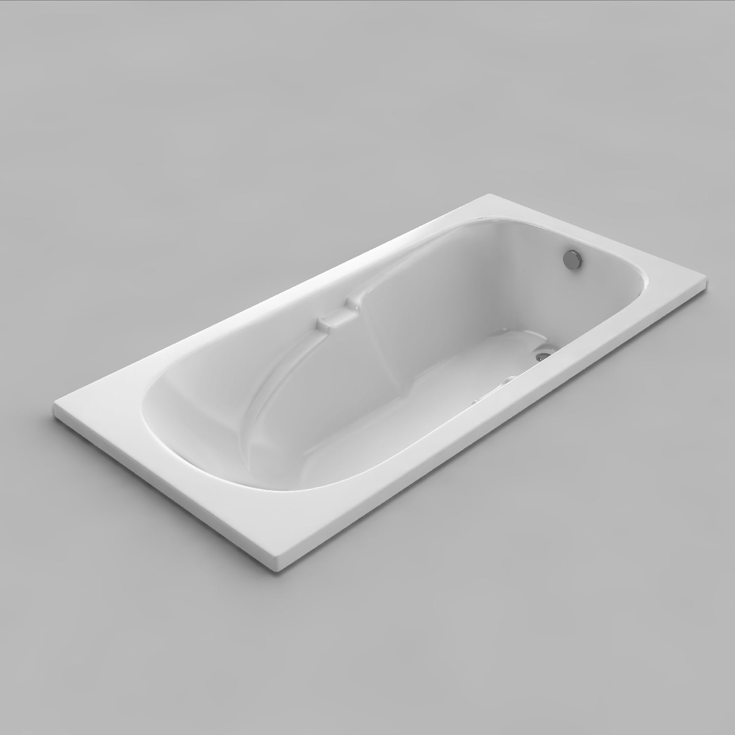 Acritec Amsterdam Drop-In Bathtub – 65¾” × 35½” – White