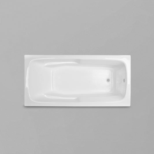 Acritec Aura Drop-In Bathtub – 65¾” × 31½” – White