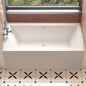 Acritec Balla Skirted Alcove Bathtub – Contemporary White Acrylic