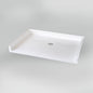 Acritec Barrier Free single threshold shower base in white, designed for accessibility