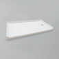 Acritec Barrier Free single threshold shower base in white, designed for accessibility