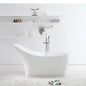 Acritec Bianca 67" Freestanding Acrylic Soaker Bathtub with End Drain – White