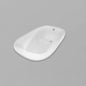 Acritec Casablanca Oval Drop-In Bathtub – 62” × 35” – White