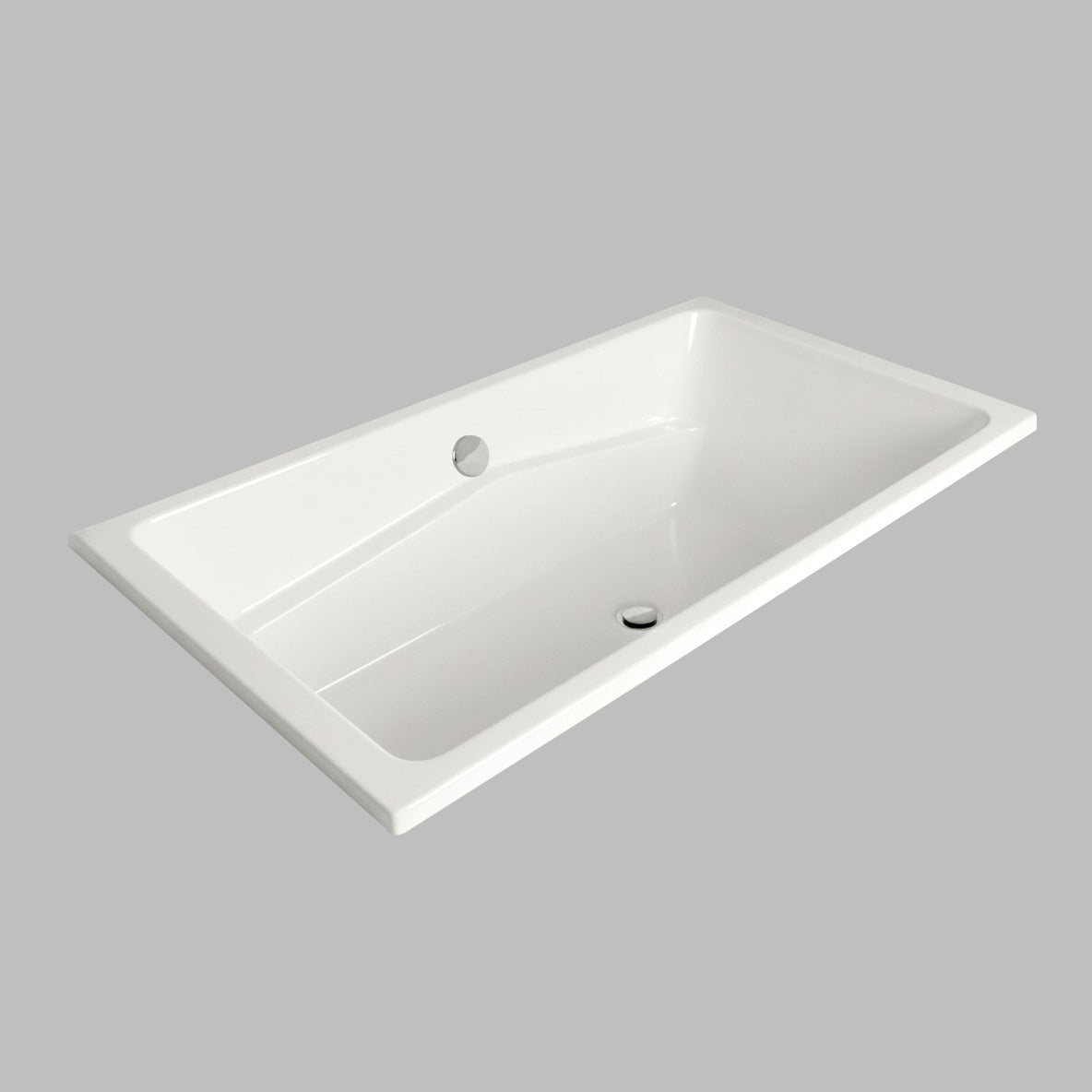 Acritec Charles Drop-In Bathtub – 65⅞” × 41⅞” – White