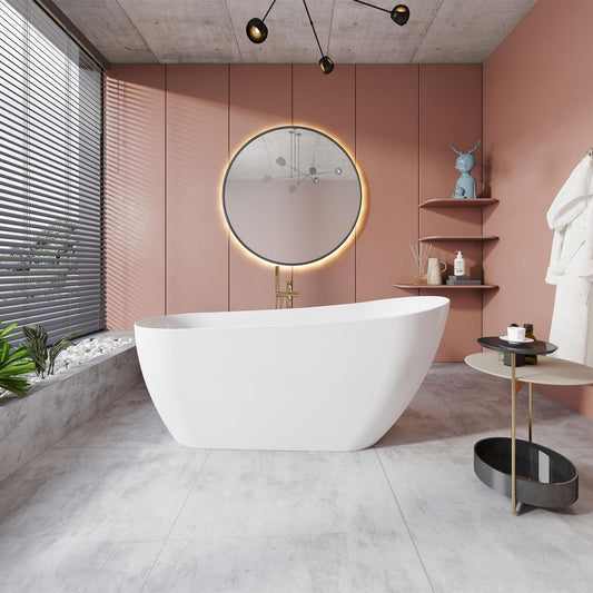 Acritec Claude Series Freestanding Bathtub – White