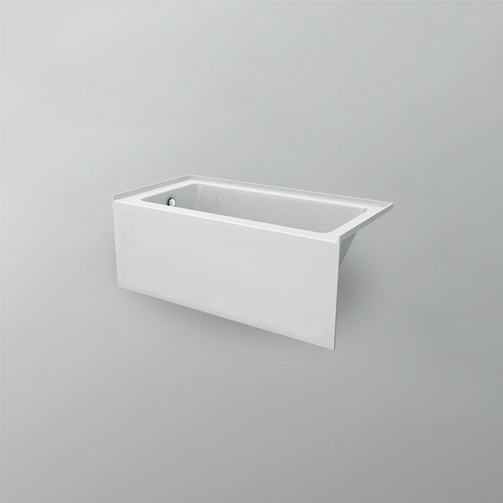 Acritec Clear 5430 Alcove Bathtub – Skirted White Acrylic