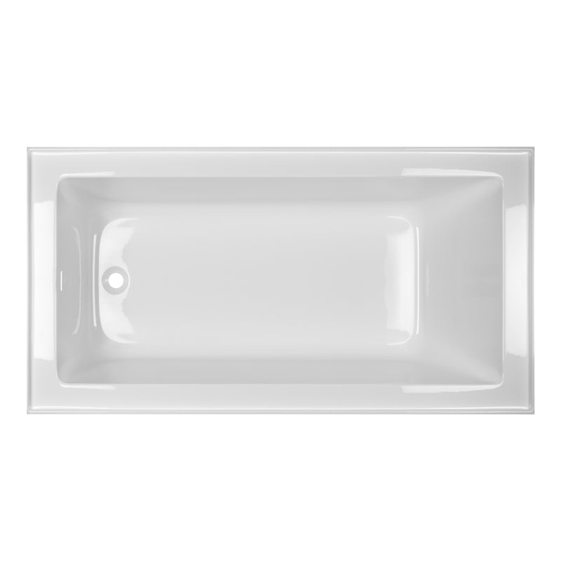 Acritec Clear Linear 6032 Alcove Bathtub – Top View