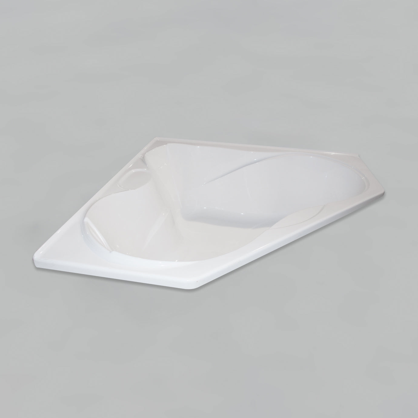 Acritec Contessa Corner Drop-In Bathtub – 60” × 60” – White