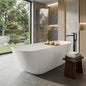 Acritec Delfina 46522 Freestanding Cast Composite Soaker Bathtub 67 x 30-5/8 x 21 in White